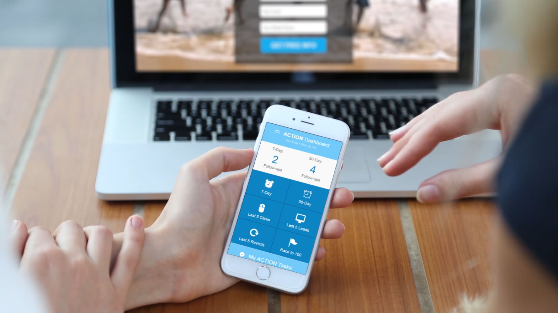 Mobile App Dashboard screenshot